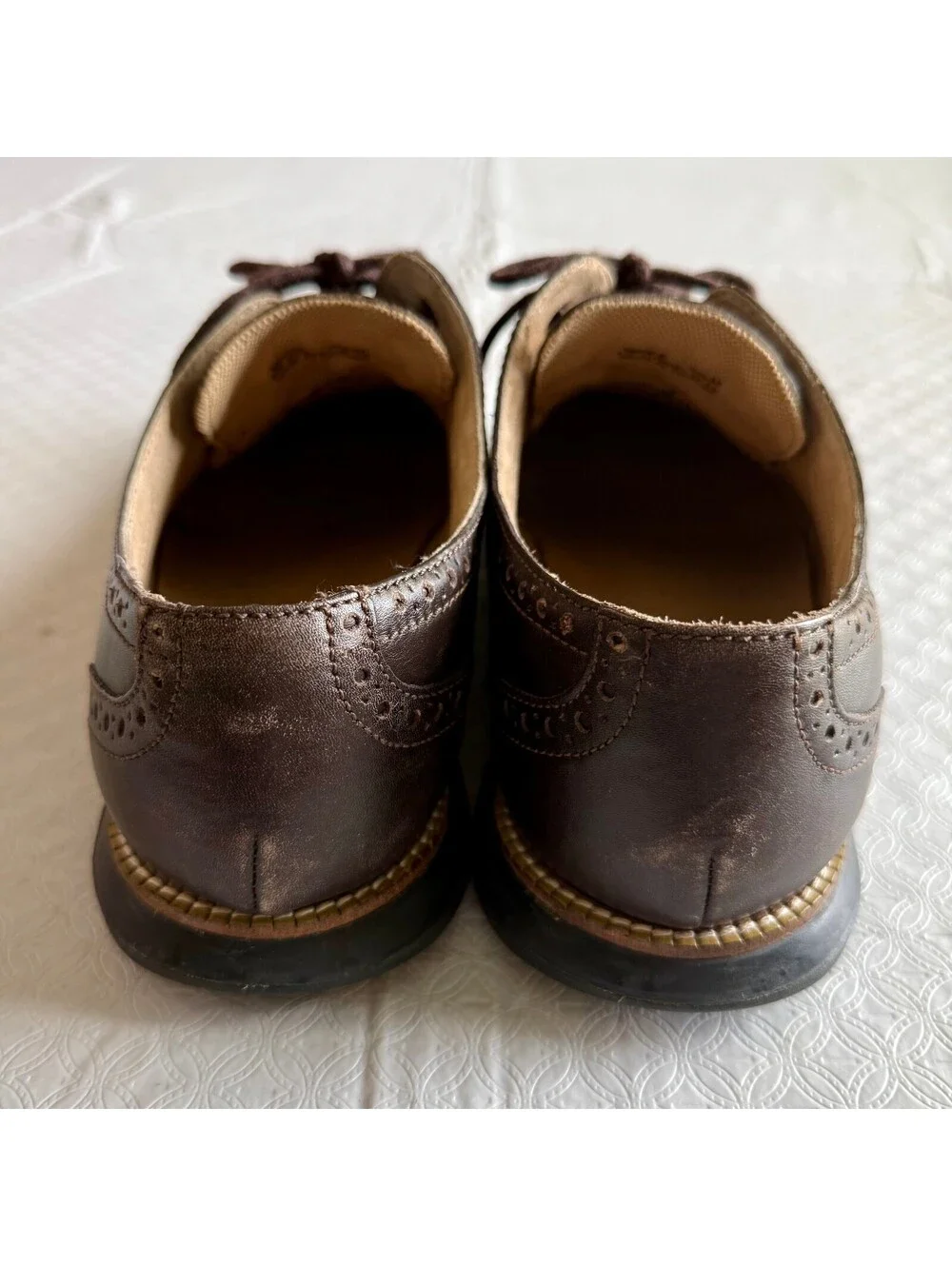 Cole Haan Grand OS Brown Leather Wingtip Dress Shoes Men's Size 9.5M